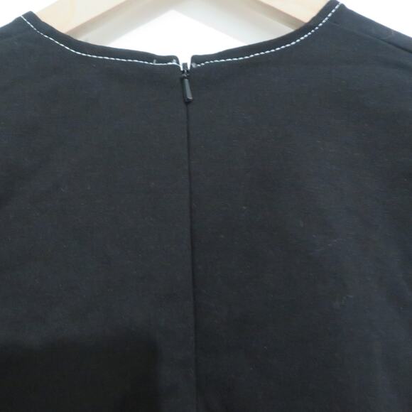 Babaton Womens Sz S Herrick Black Plunge Neckline Sleeveless Structured Blouse - Picture 4 of 9